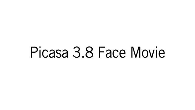 Picasa 3.8 mit Face Movie