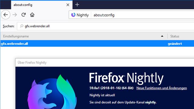 Firefox Quantum: WebRender Feature beschleunigt den Browser