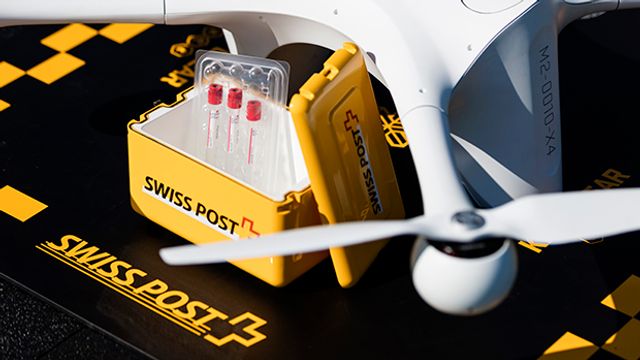 Swiss Post setzt Drohnen zur Belieferung von Laboren ein