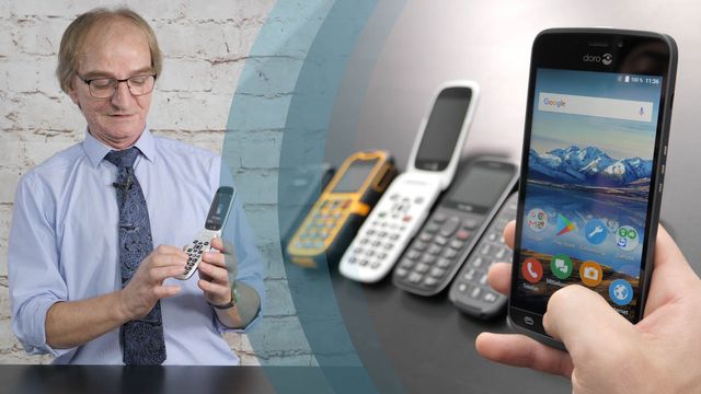 Senioren-Handys: Rentner zeigt seine Favoriten