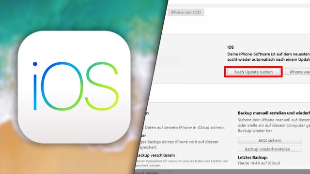iOS-Update selbständig ausführen