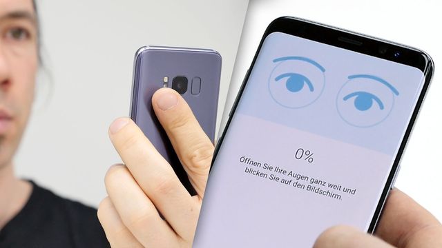 Gesichtserkennung und Iris-Scanner im Samsung Galaxy S8