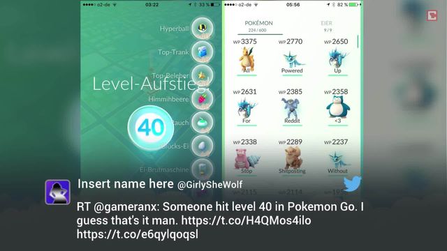 Pokémon Go: Erster Spieler erreicht Level 40