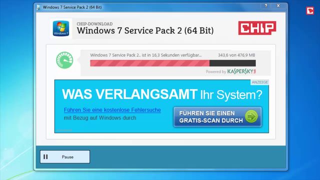 Windows 7 Service Pack 2: So holen Sie sich das Convenience-Update