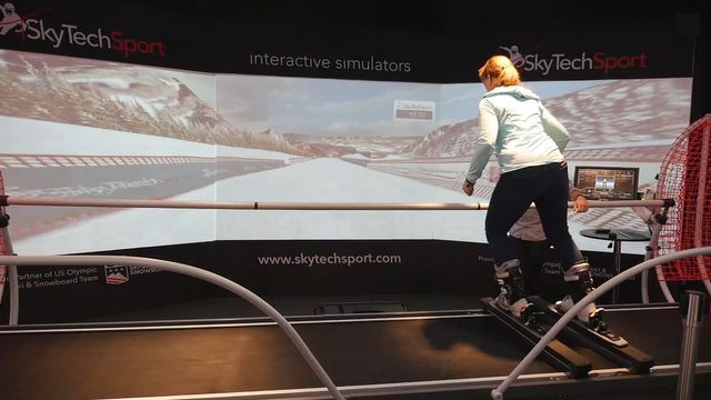 Ski-Simulator im CHIP-Wintersportfeeling-Test