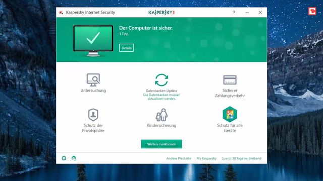 Kaspersky 2018 in verschiedenen Versionen: Schutz vor Cyberterror