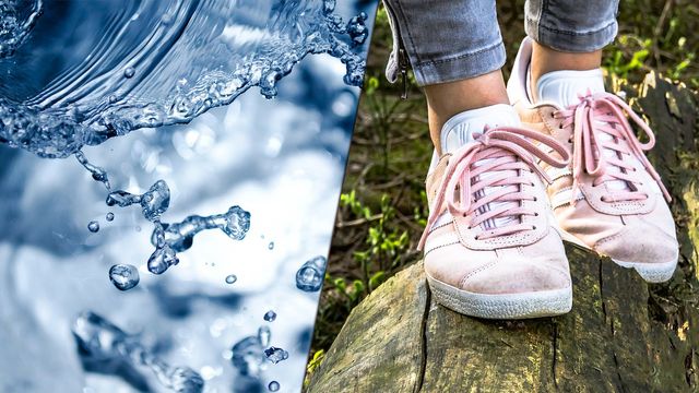 Sneakers mit einfachem Trick wasserdicht machen